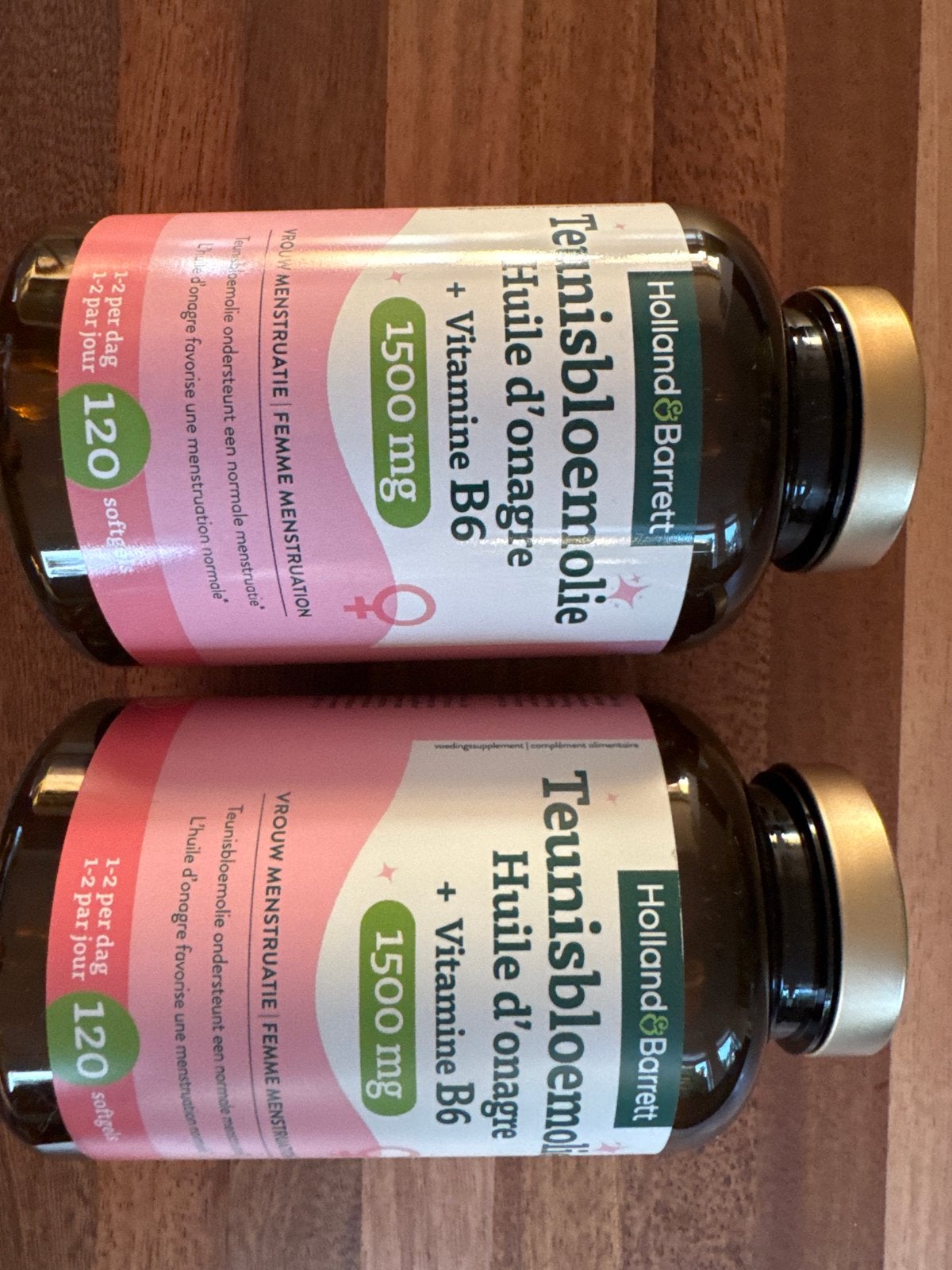 Holland & Barrett Teunisbloemolie + Vitamine B6 1500mg, Ophalen, Nieuw, Poeder of Drank