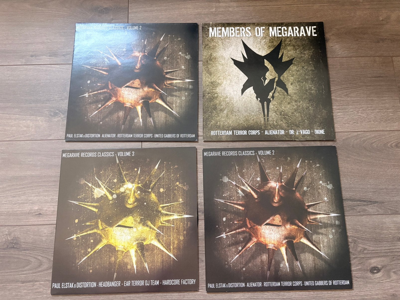 4x Megarave Records, Ophalen of Verzenden, Gebruikt