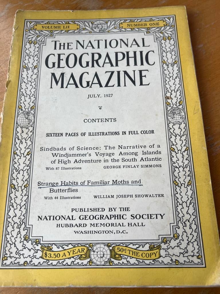 National Geographic Magazine - Juli 1927, Ophalen of Verzenden, Gelezen, Wetenschap en Natuur
