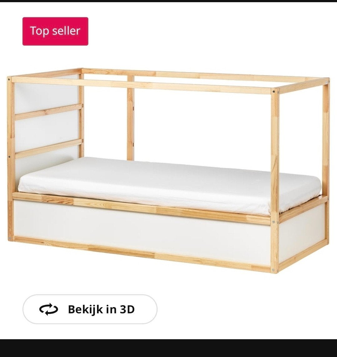BLAUW Ikea Kura bed., Ophalen, Gebruikt, Halfhoogslaper