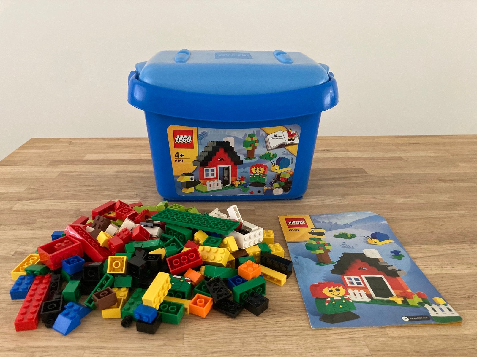 Lego 6161 basiset in opbergdoos (helemaal compleet), Inclusief instructies, Lego, Ophalen of Verzenden, Zo goed als nieuw