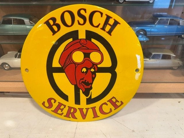 Nieuw Emaille Reclame bordje Bosch service, Verzamelen, Ophalen of Verzenden, Nieuw, Reclamebord