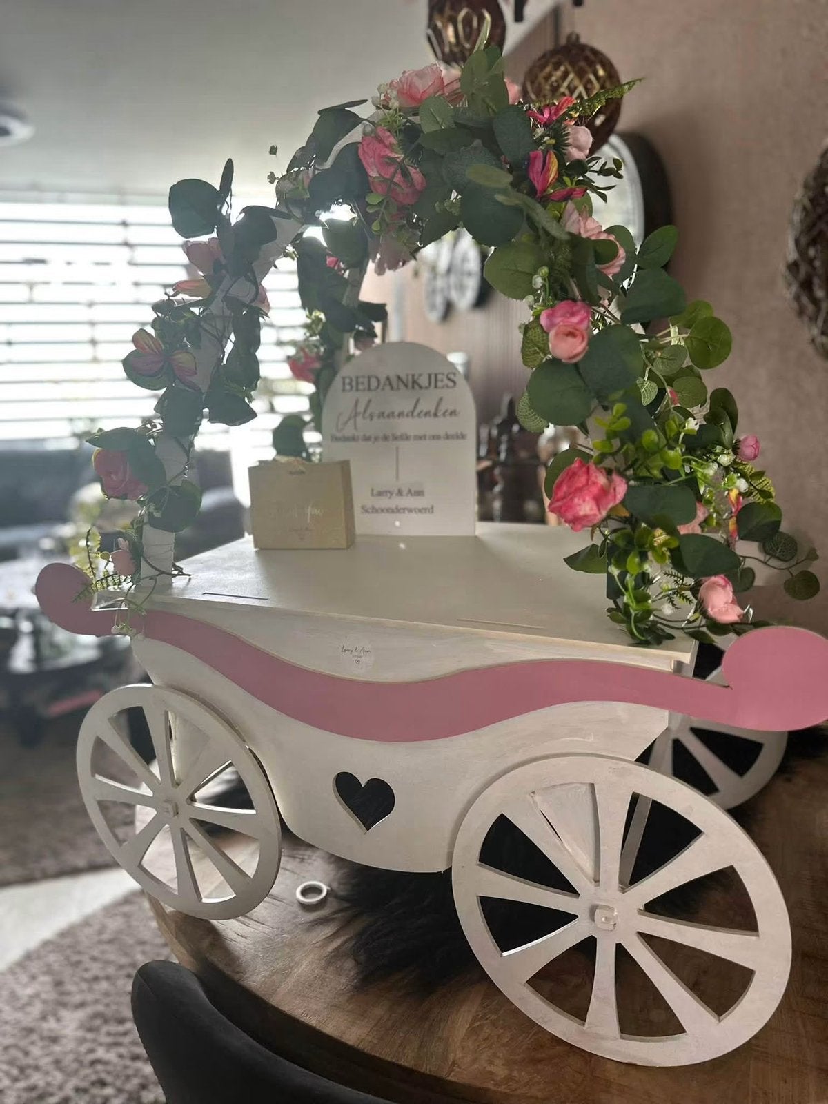 Mdf koets en partykar plus cake stand, Ophalen, Zo goed als nieuw, Overige