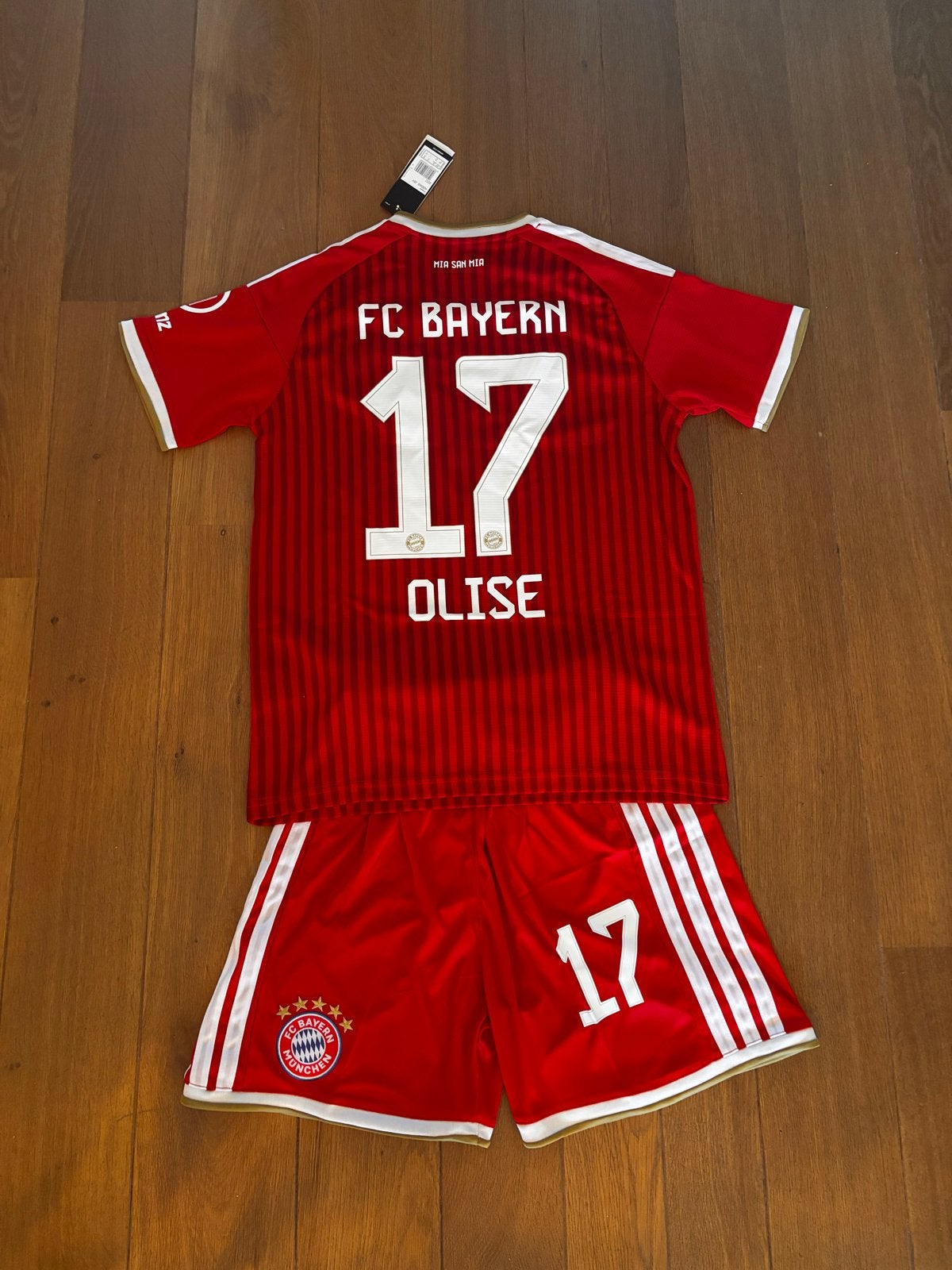 Gloednieuw FC Bayern Thuistenue Maat M met prijskaartje, Nieuw, Voetbal, Rood, Verzenden