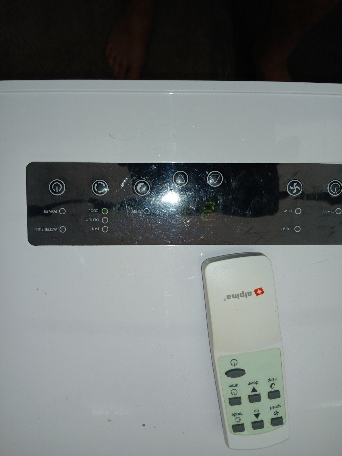 Alpine Mobiele Airco voor Slaapkamer - Werkt Prima, Witgoed en Apparatuur, Airco's, Ophalen, Gebruikt, Minder dan 60 m³, Afstandsbediening