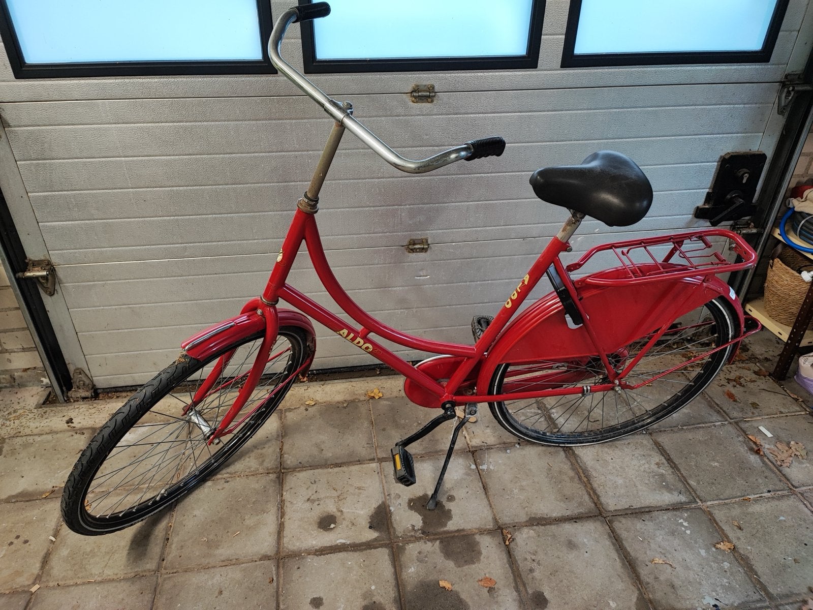 Aldo damesfiets - Rode stadsfiets, Terugtraprem, Ophalen, Overige merken, 53 tot 56 cm