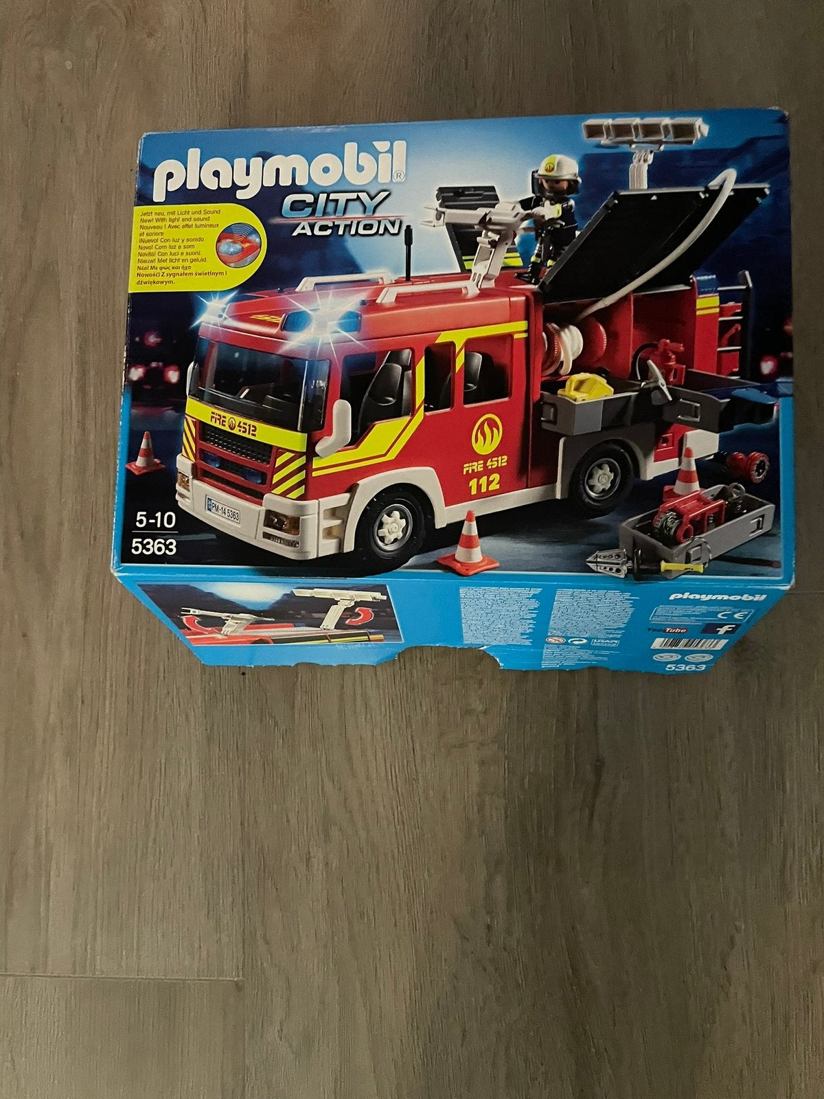 Playmobil City Action Brandweerwagen 5363, Ophalen of Verzenden, Zo goed als nieuw, Complete set