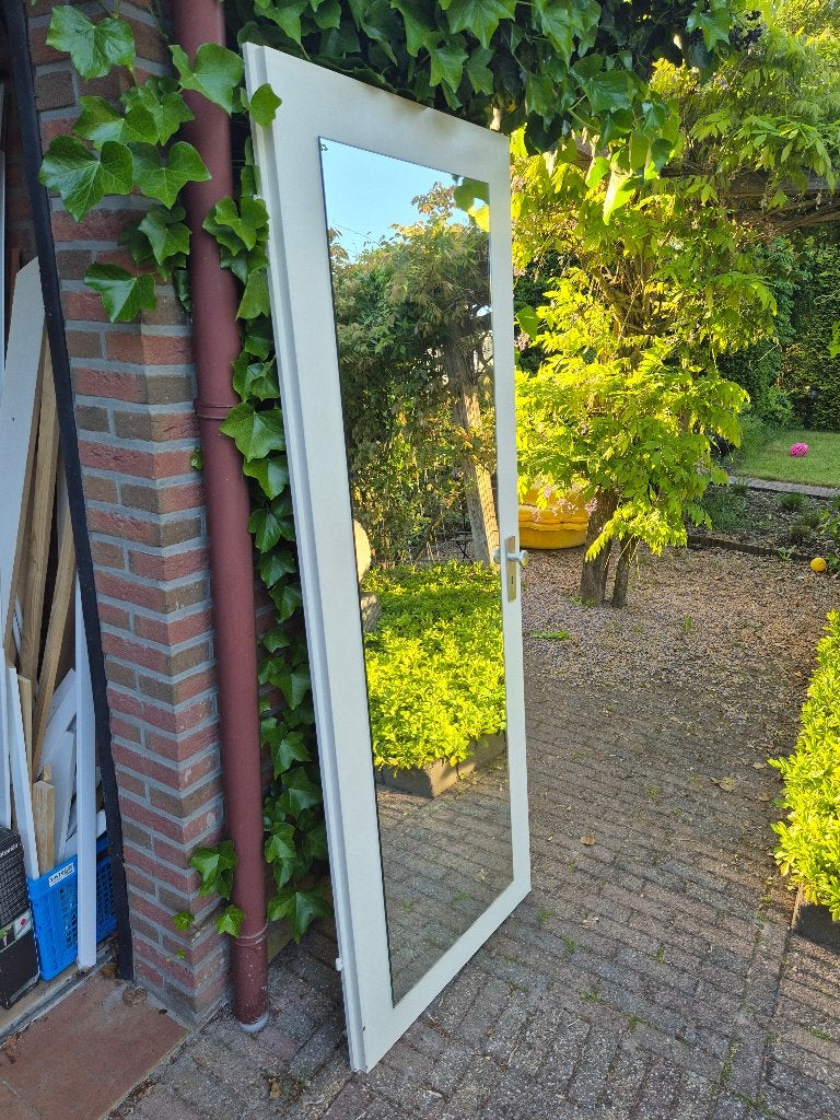 Binnendeur met spiegel, Ophalen, Gebruikt, Minder dan 80 cm, Binnendeur