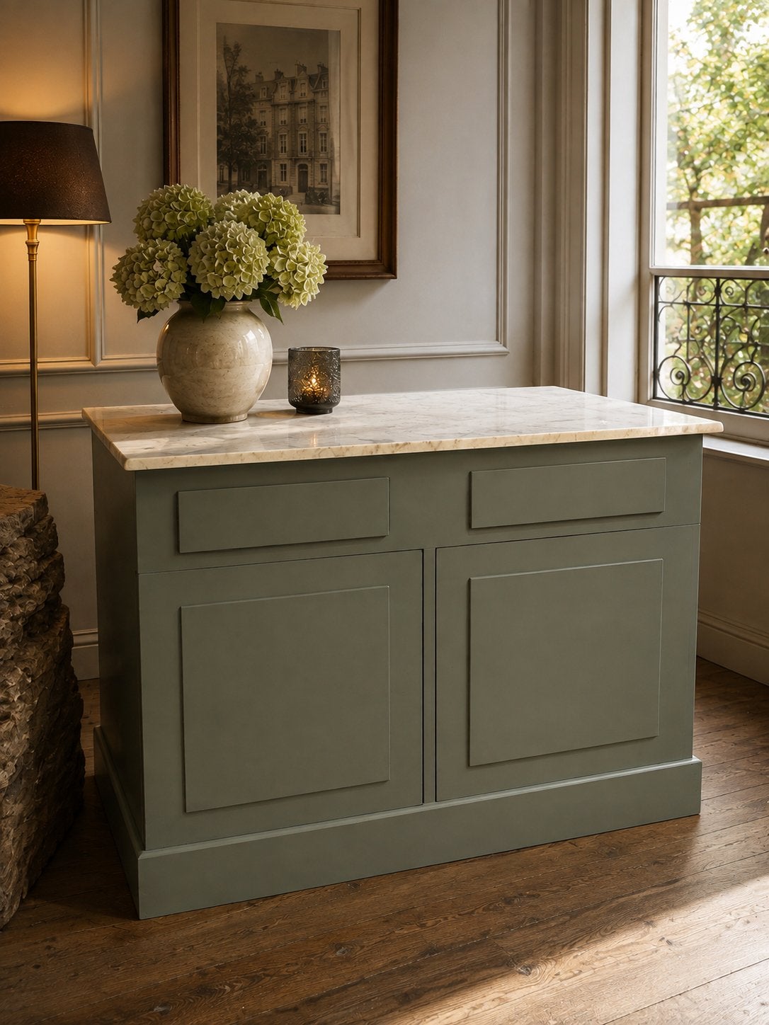 Kastje/ commode/badkamermeubel/dressoir marmer, Antiek en Kunst, Antiek | Meubels | Kasten, Ophalen