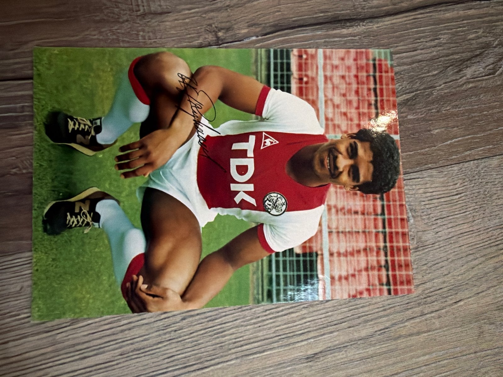Gesigneerde foto Frank Rijkaard - Ajax, Ophalen of Verzenden, Zo goed als nieuw, Ajax, Poster, Plaatje of Sticker