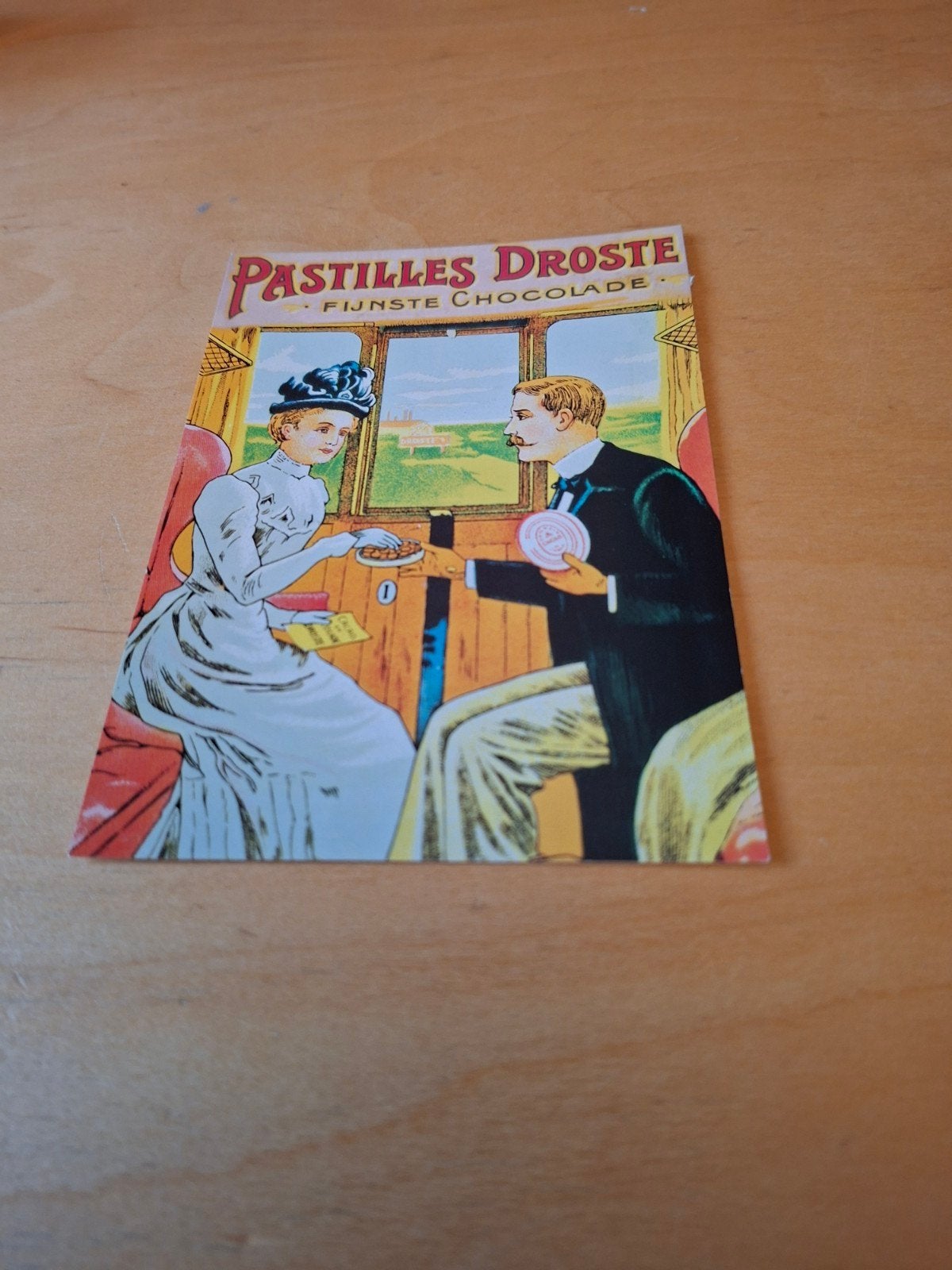 Vintage Droste Pastilles Ansichtkaart ⁰, Ophalen of Verzenden, 1980 tot heden, Gelopen, Overige thema's