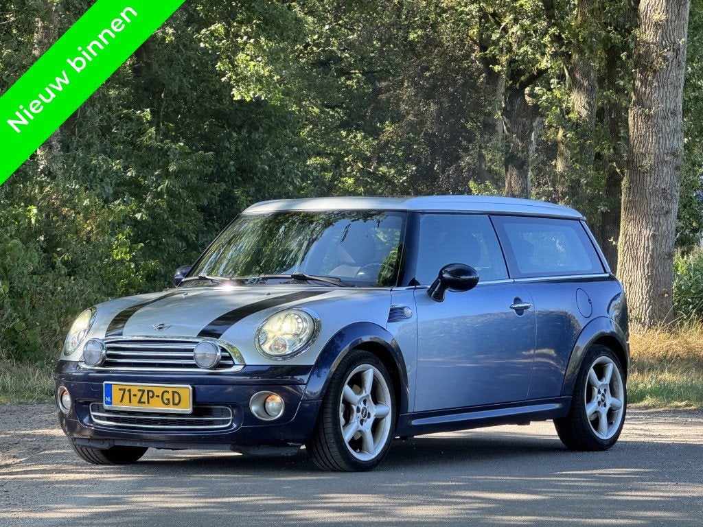 MINI Clubman 1.6 Cooper Chili CarPlay Android bomvol lees te, Auto's, Gebruikt, 4 cilinders, 4 stoelen, Handgeschakeld