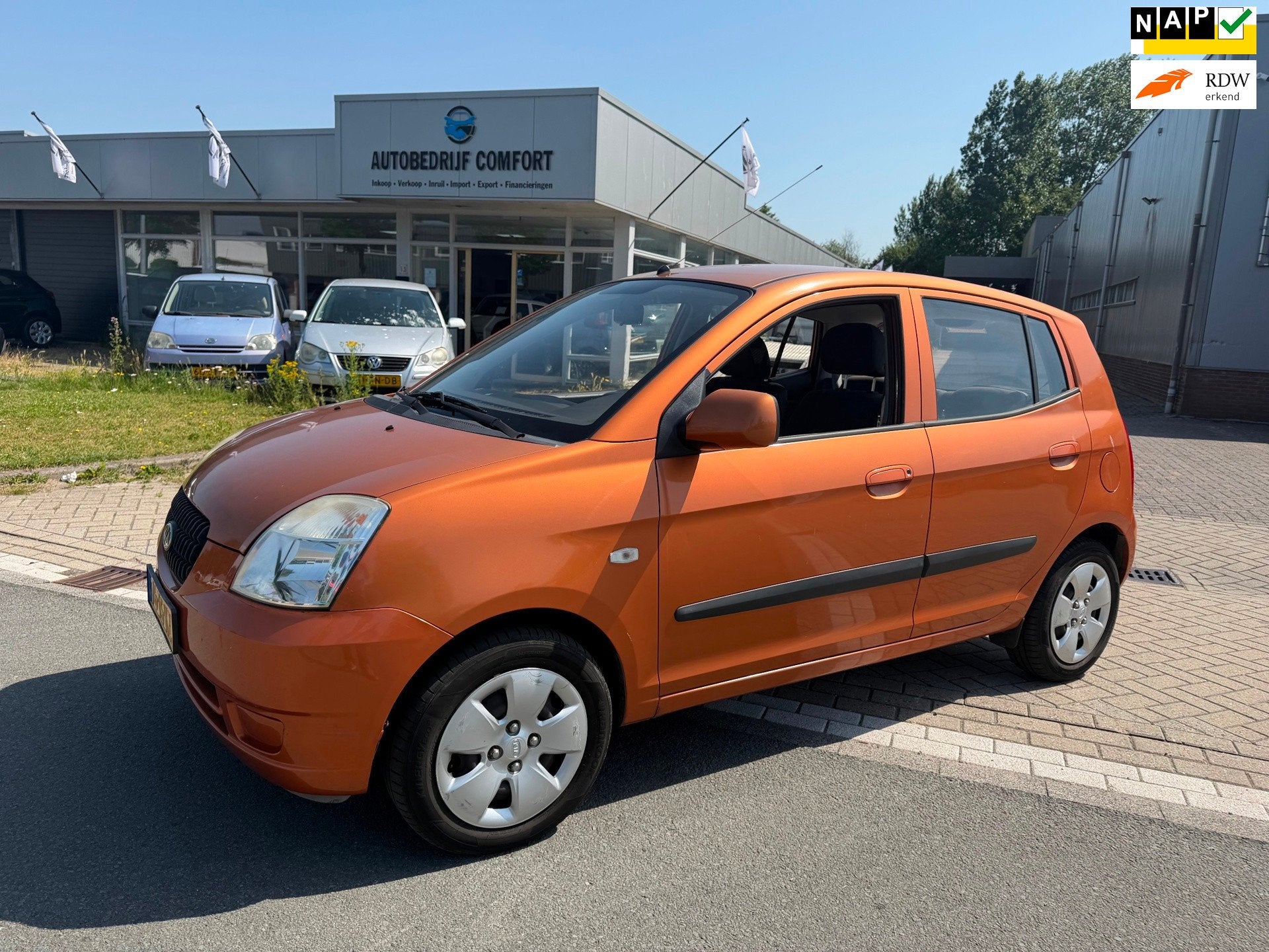 Kia Picanto 1.0 Light, Stof, Gebruikt, Zwart, 400 kg