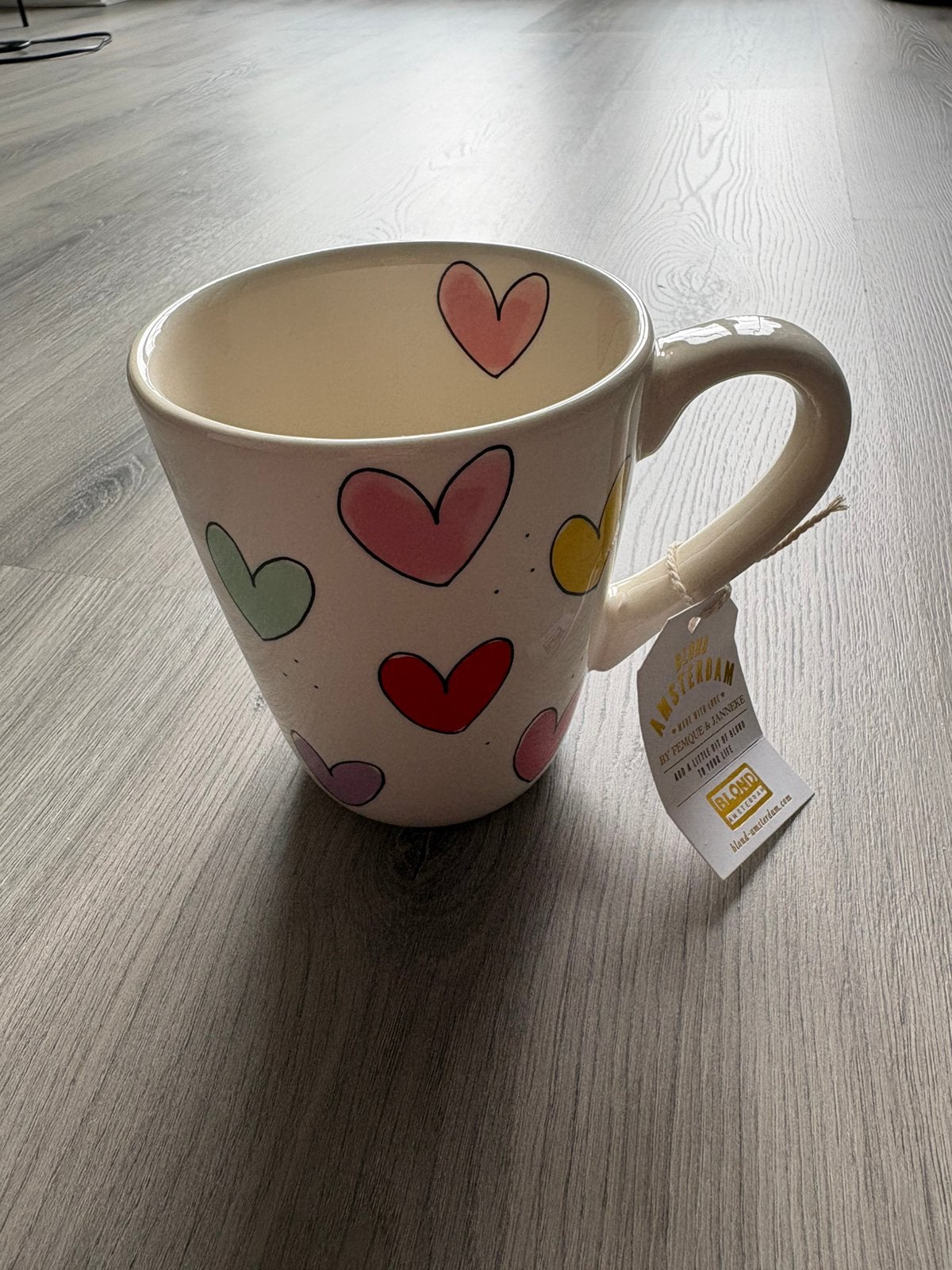 Hartjes mok Blond Amsterdam, Nieuw, Aardewerk, Blond Amsterdam, Mok