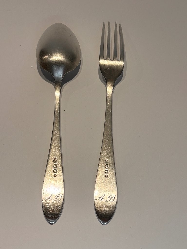 Zilveren Couvert J.M. van Kempen (1929) – Model Puntfilet, Antiek en Kunst, Ophalen of Verzenden