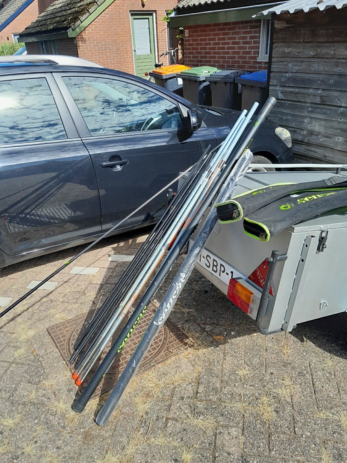 Nieuwe Sensas 124 vaste hengel 11.5m met 6 toppen, Ophalen, Nieuw, Vaste hengel