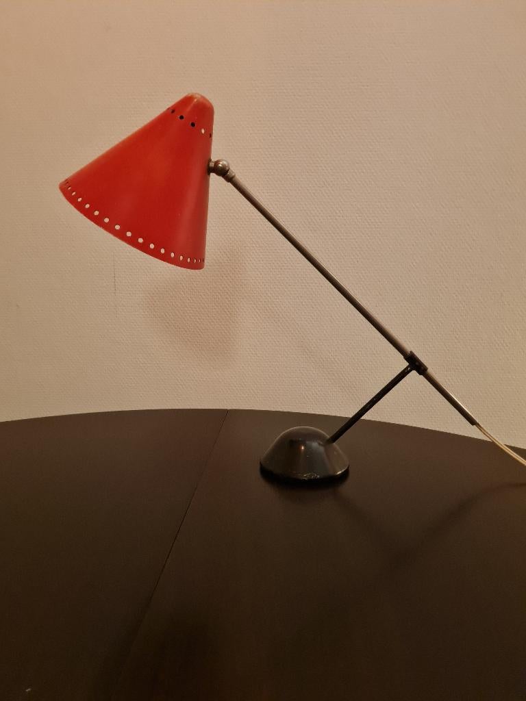 Artimeta M1 tafellamp, Roodborstje, F.H. Fiedeldij, 1956, Ophalen of Verzenden, Metaal, Minder dan 50 cm, Minimalistisch design, industrieel