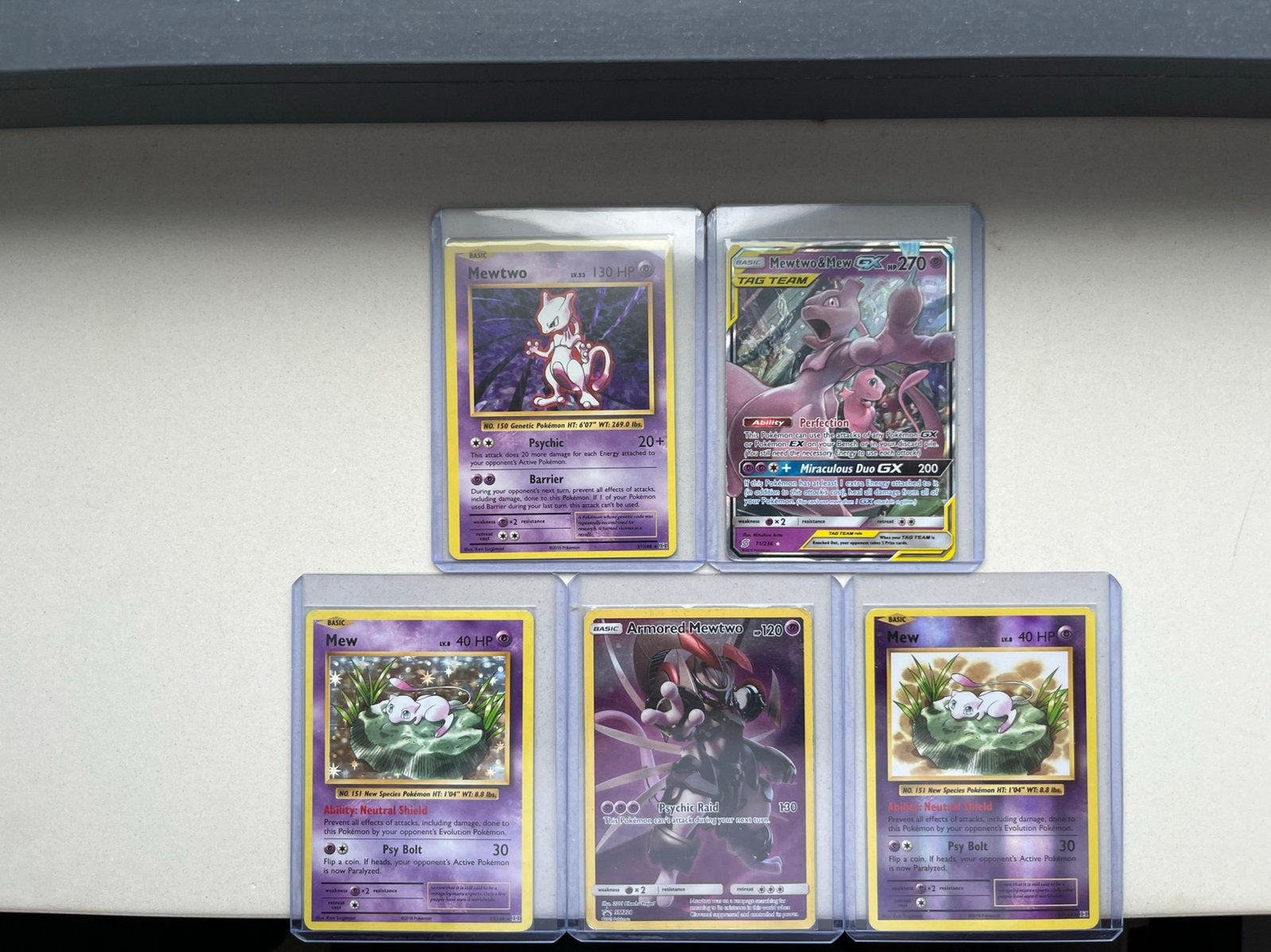 Mewtwo & Mew 5-card bundle, Ophalen of Verzenden, Zo goed als nieuw