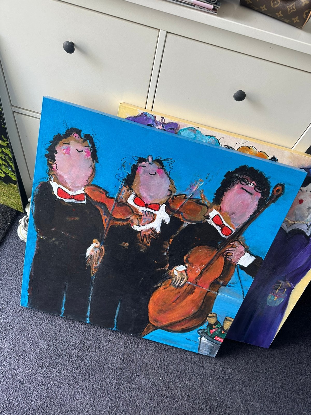 schilderijen op canvas, Antiek en Kunst, Ophalen