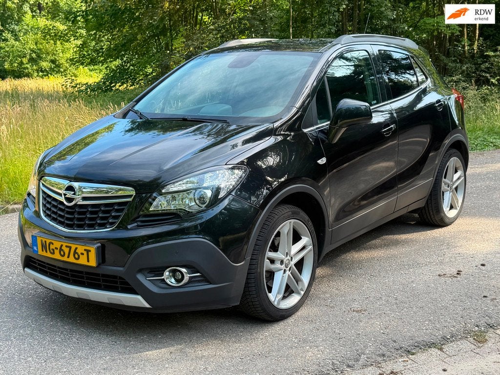 Opel Mokka 1.6 CDTi Cosmo Zwart Led leer dak 2016, Auto's, Opel, Voorwielaandrijving, 1349 kg, 136 pk, Gebruikt