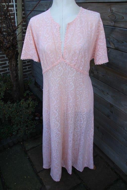 Originele retro Hanro jurk 50s 60s maat 44 vintage Vaste AAN, Kleding | Dames, Hanro, Verzenden, Zo goed als nieuw, Maat 42/44 (L)