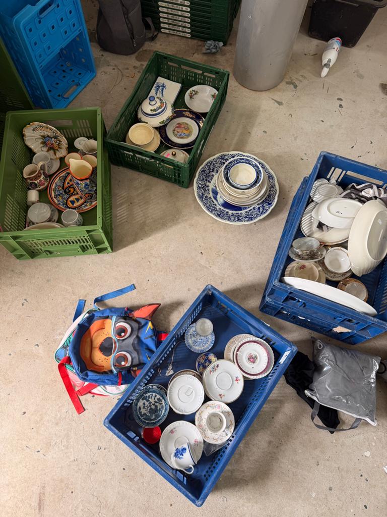Partij antiek / vintage servies, Diversen, Rommelmarktspullen, Gebruikt, Ophalen of Verzenden
