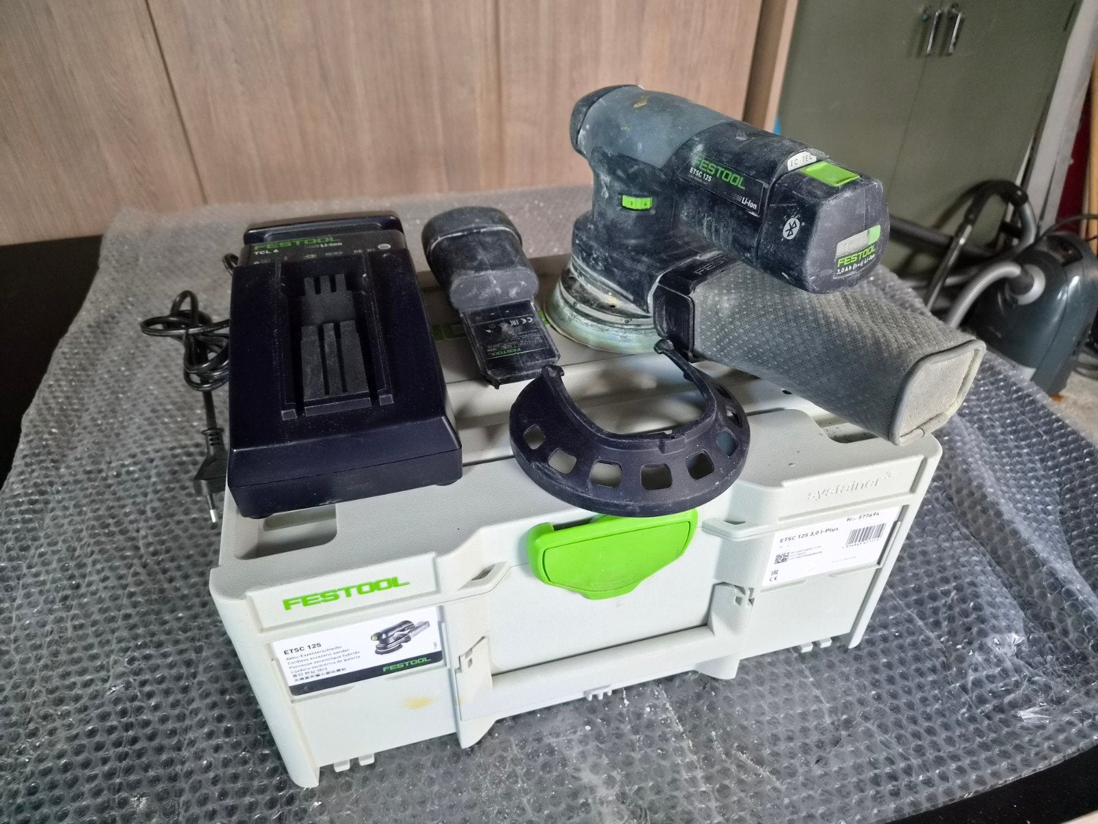 Festool ETSC 125 3,0 I-Plus Accu excenterschuurmachine, Ophalen of Verzenden, 1200 watt of meer, Overige typen
