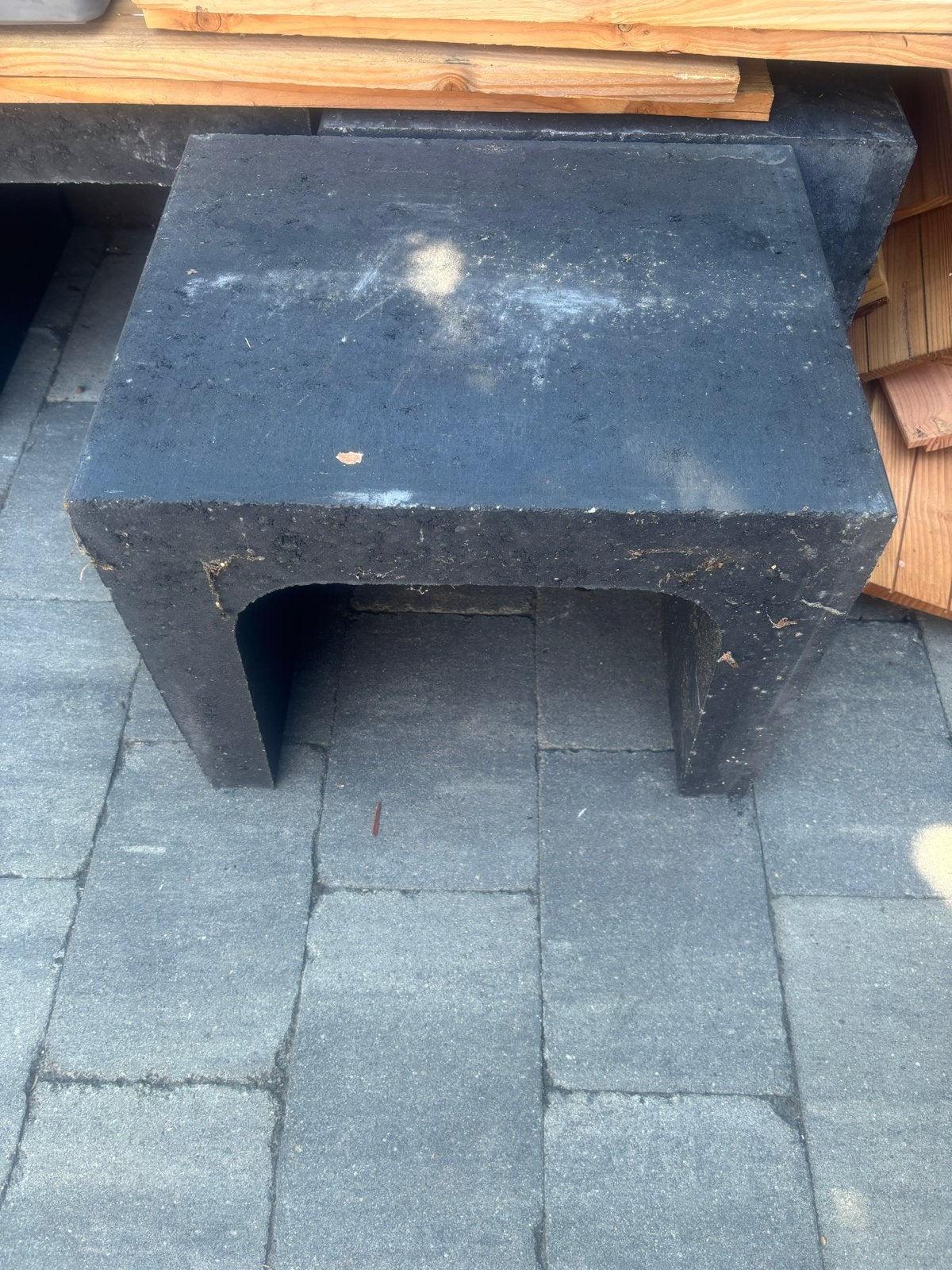 U-blokken 40x40x50 cm te koop, Overige materialen, Gebruikt, Zwart, Overige typen