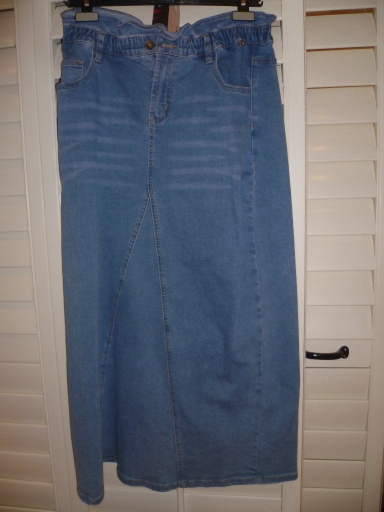 IVY BEAU jeansrok maat 38 NIEUW, Ophalen of Verzenden, Nieuw, Maat 38/40 (M), Onder de knie