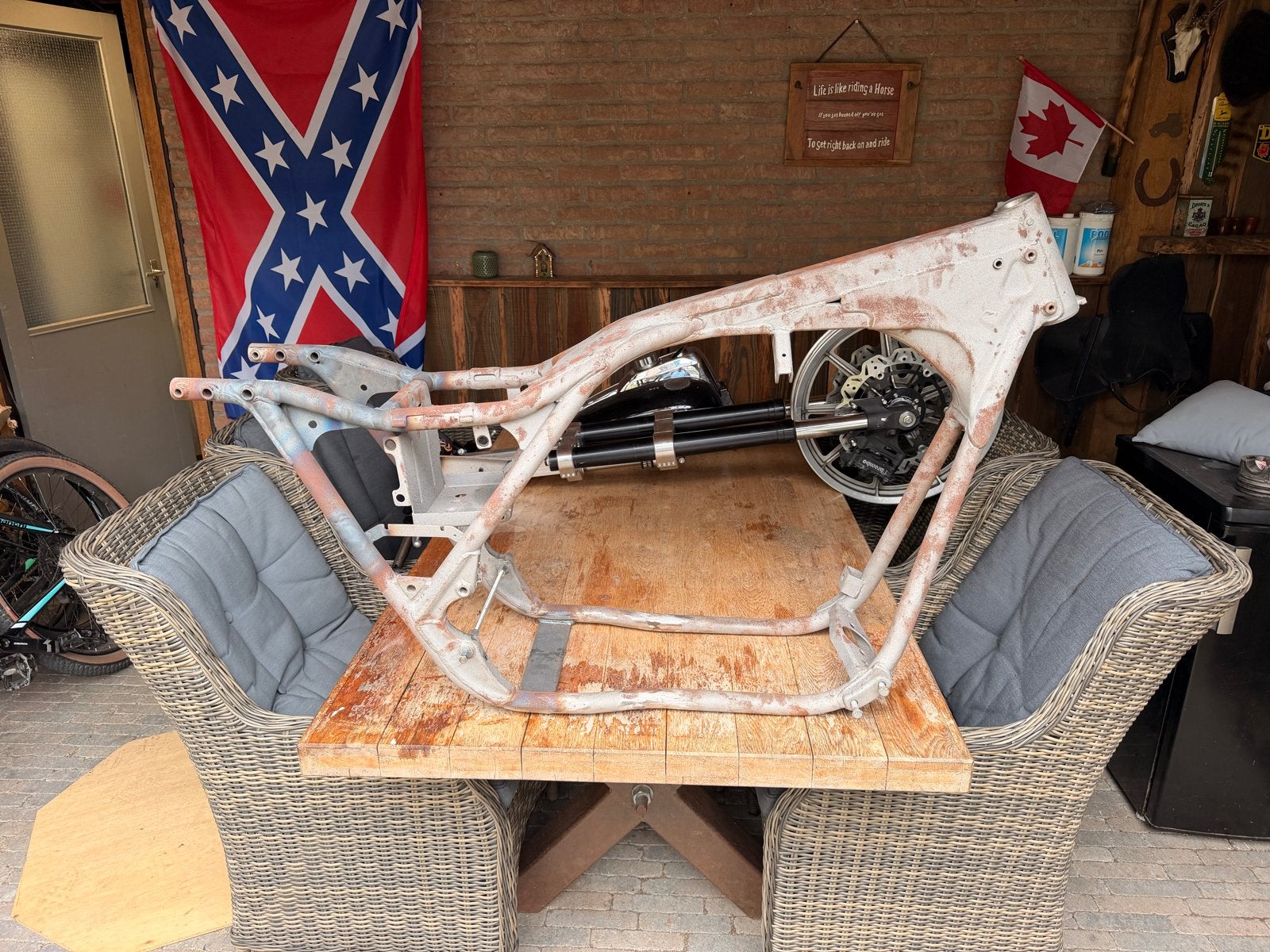 Harley Davidson fxr frame 1992 met Nederlands kenteken, Motoren, Ophalen of Verzenden, Gebruikt