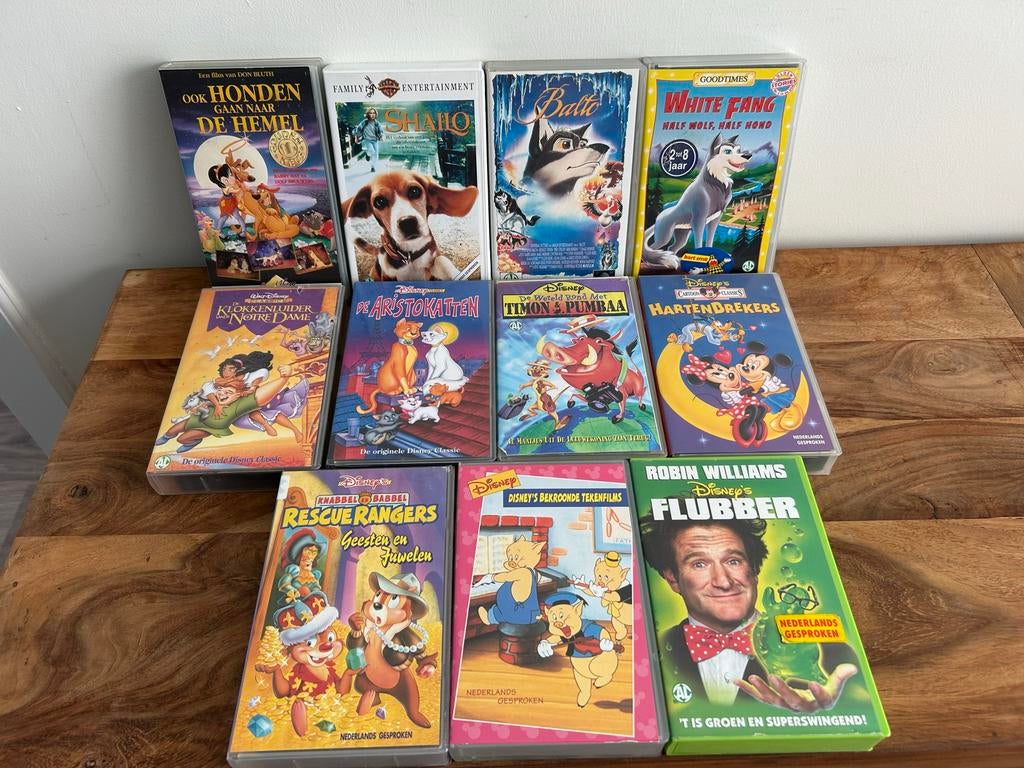 Grote collectie Disney en andere VHS-banden, Cd's en Dvd's, Alle leeftijden, Ophalen of Verzenden, Zo goed als nieuw