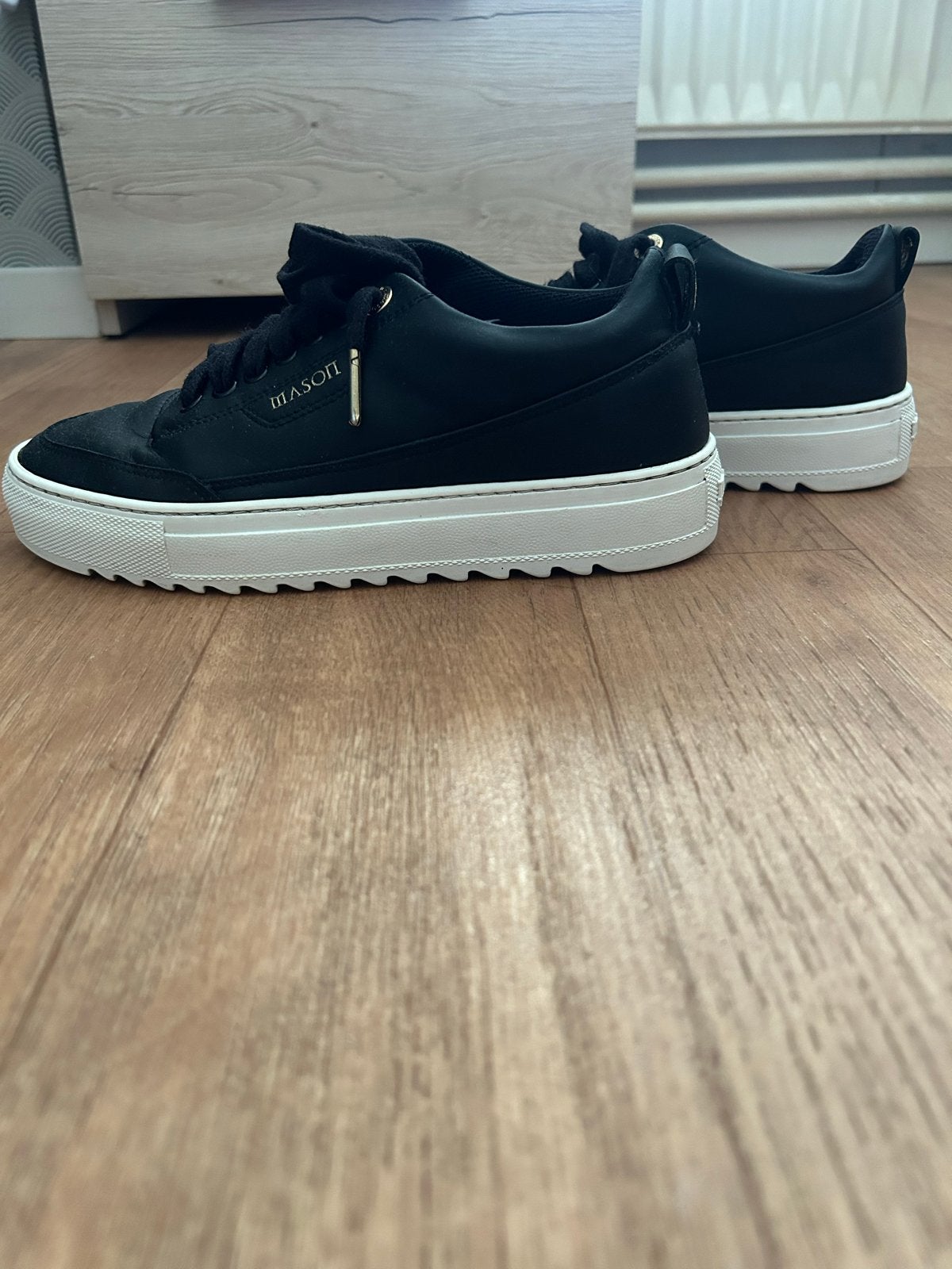 Mason Garments Leren Sneakers Maat 37 - Zo goed als nieuw, Kleding | Dames, Zwart, Ophalen of Verzenden, Sneakers of Gympen, Zo goed als nieuw