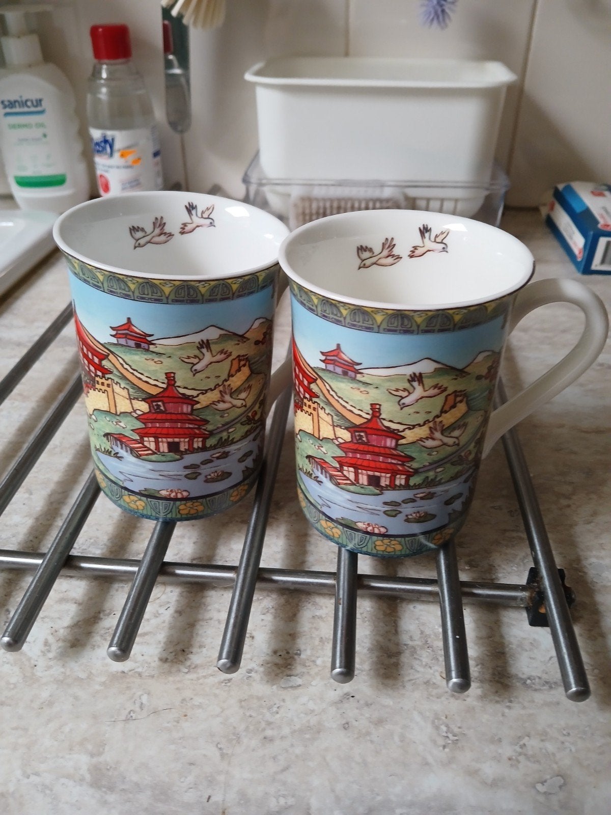 Twee chineese bekers, Ophalen of Verzenden