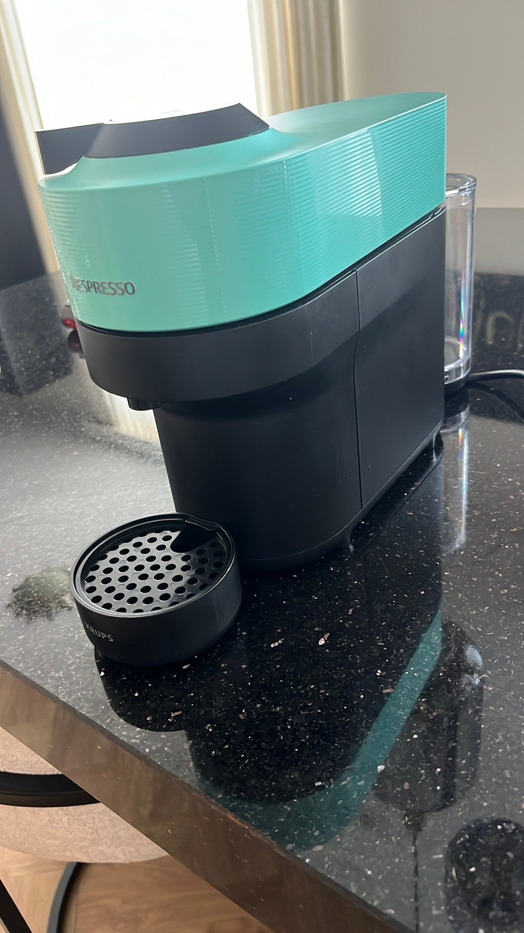 Nespresso krups type XN920 turquoise/mint, Ophalen of Verzenden, Zo goed als nieuw, Espresso apparaat