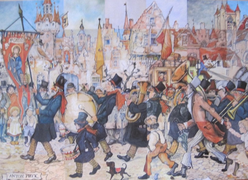 Anton Pieck - Fanfare Sint Cecilia - nieuw, Verzenden, 1980 tot heden, Ongelopen, Overige thema's
