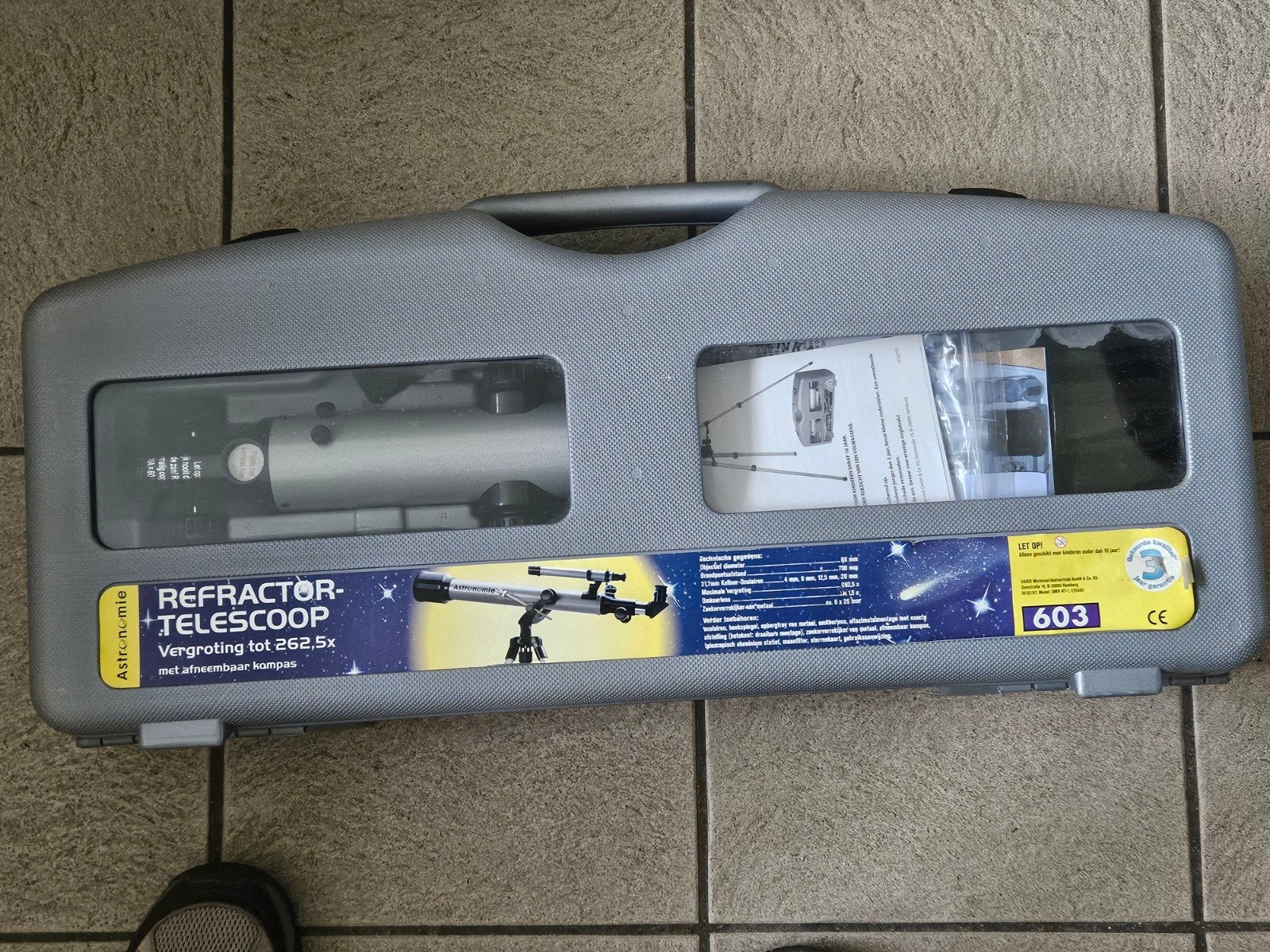 Refractor telescoop als nieuw - nooit gebruikt, Audio, Tv en Foto, Optische apparatuur | Telescopen, Ophalen, Lenzentelescoop (refractor)
