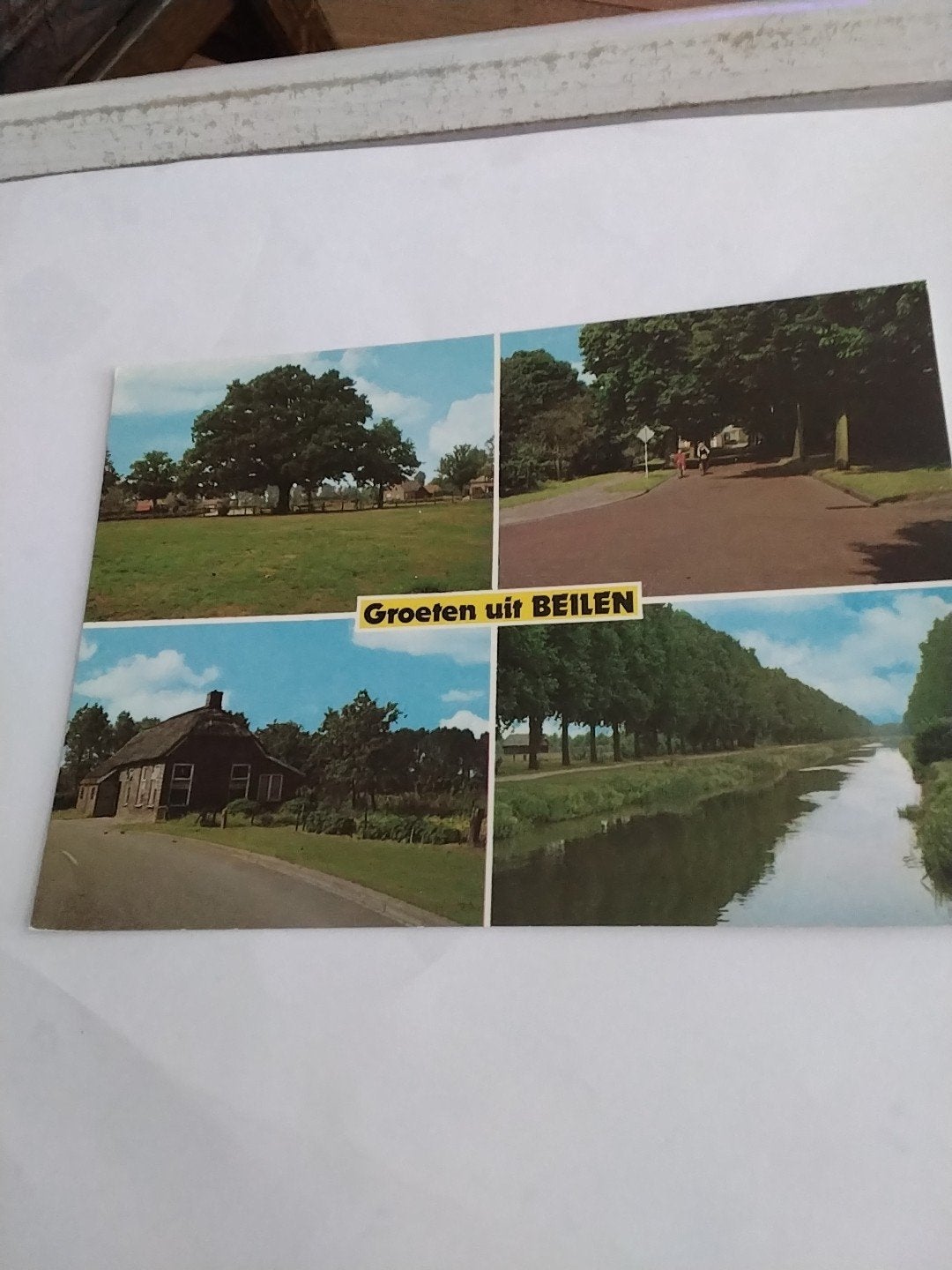 Ansichtkaart Groeten uit Beilen (Gelopen), Verzamelen, Ansichtkaarten | Nederland, Ophalen of Verzenden, 1960 tot 1980, Gelopen