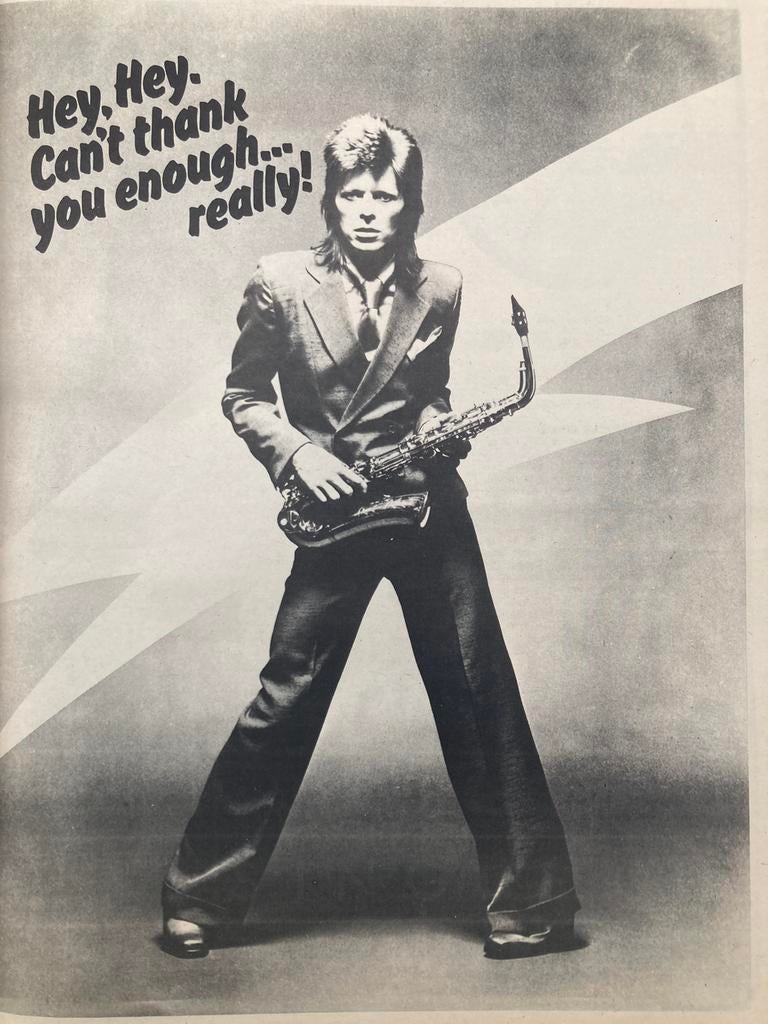 Poster A3 formaat DAVID BOWIE, Verzamelen, Posters, Ophalen of Verzenden