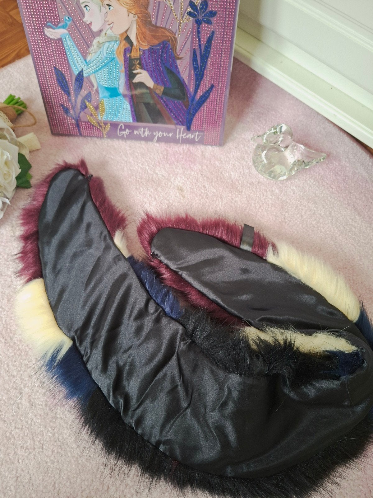 Faux fur Scarf, Ophalen of Verzenden, Zo goed als nieuw, Zwart, Overige typen