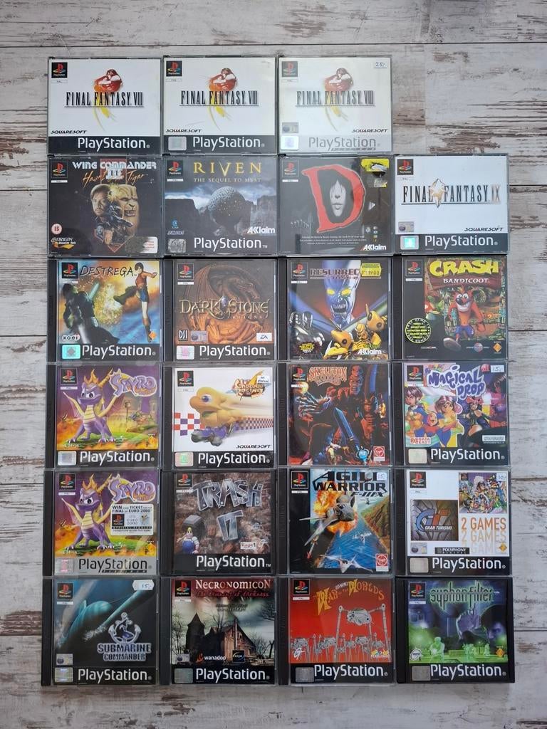Playstion 1 games, o.a. Destrega, Final Fantasy, Spyro, Ophalen of Verzenden, Gebruikt, Avontuur en Actie