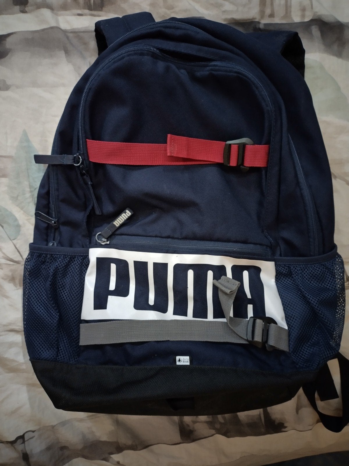 Puma rugzak - Donkerblauw met rood en wit accent, 25 tot 40 cm, Ophalen of Verzenden, Zo goed als nieuw, Overige merken