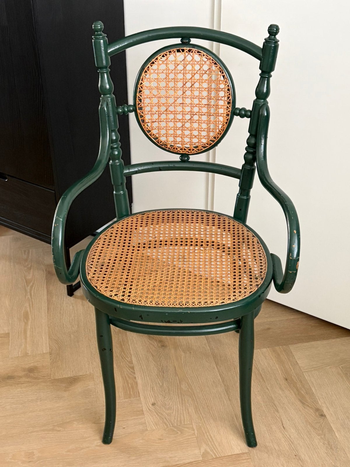 Antieke Bentwood stoel, Ophalen, Gebruikt, Bruin, Eén