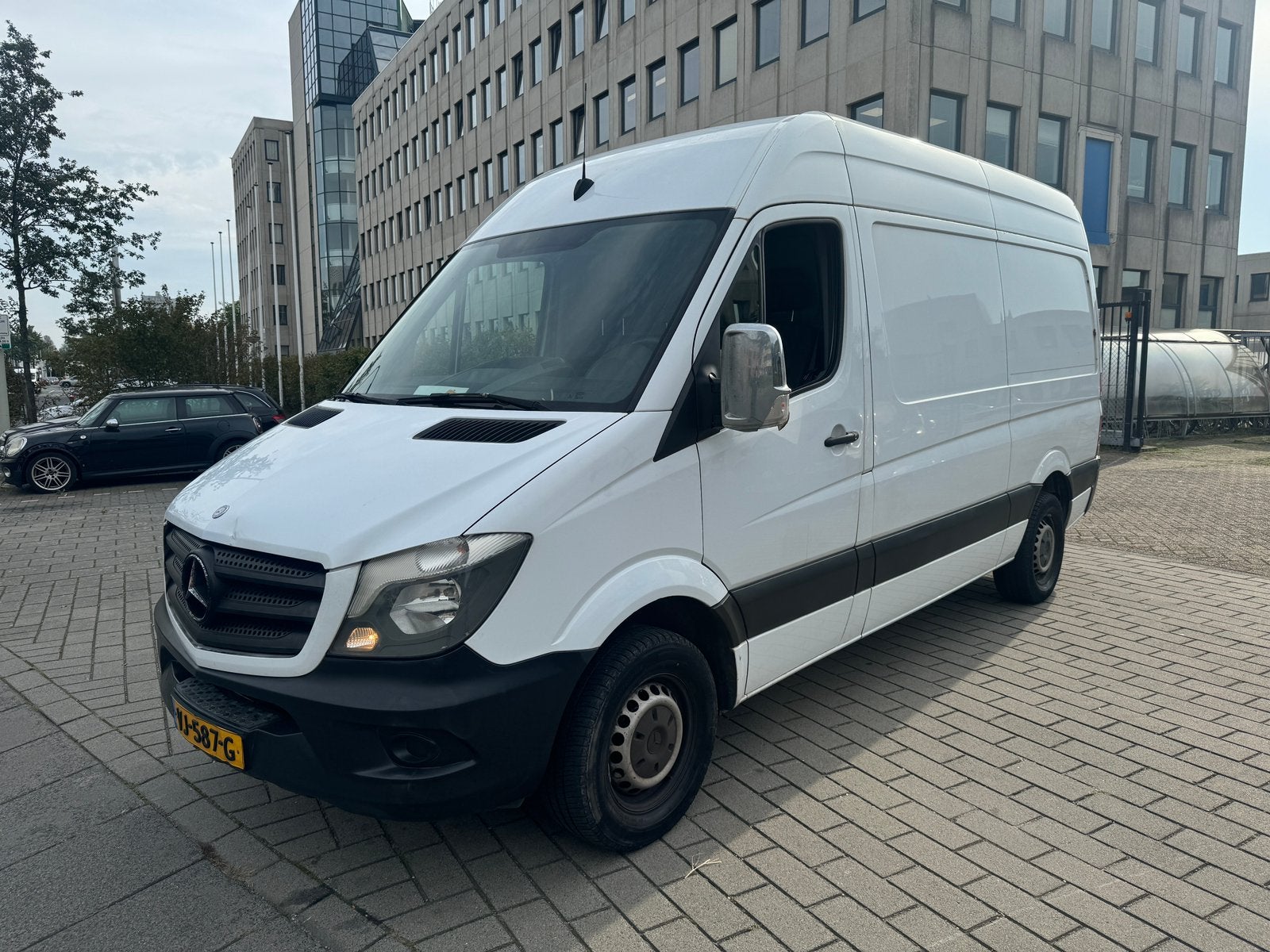 Mercedes Sprinter 213CDI L2H2 2.2 D 2014 EUR5 AIRCO EXPORT, 13 km/l, Euro 5, Zwart, 4 cilinders