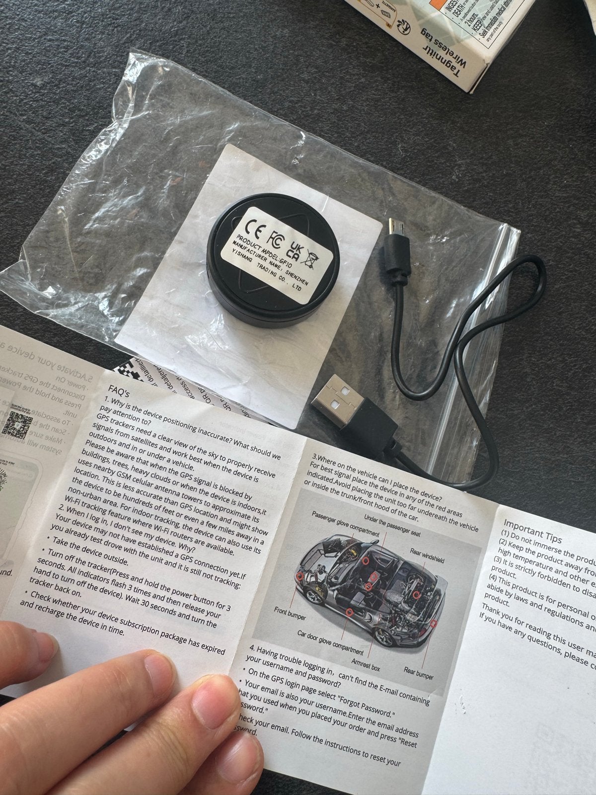 Mini GPS Tracker voor Auto/Fatbike - Nieuw in Verpakking, Ophalen of Verzenden, Nieuw
