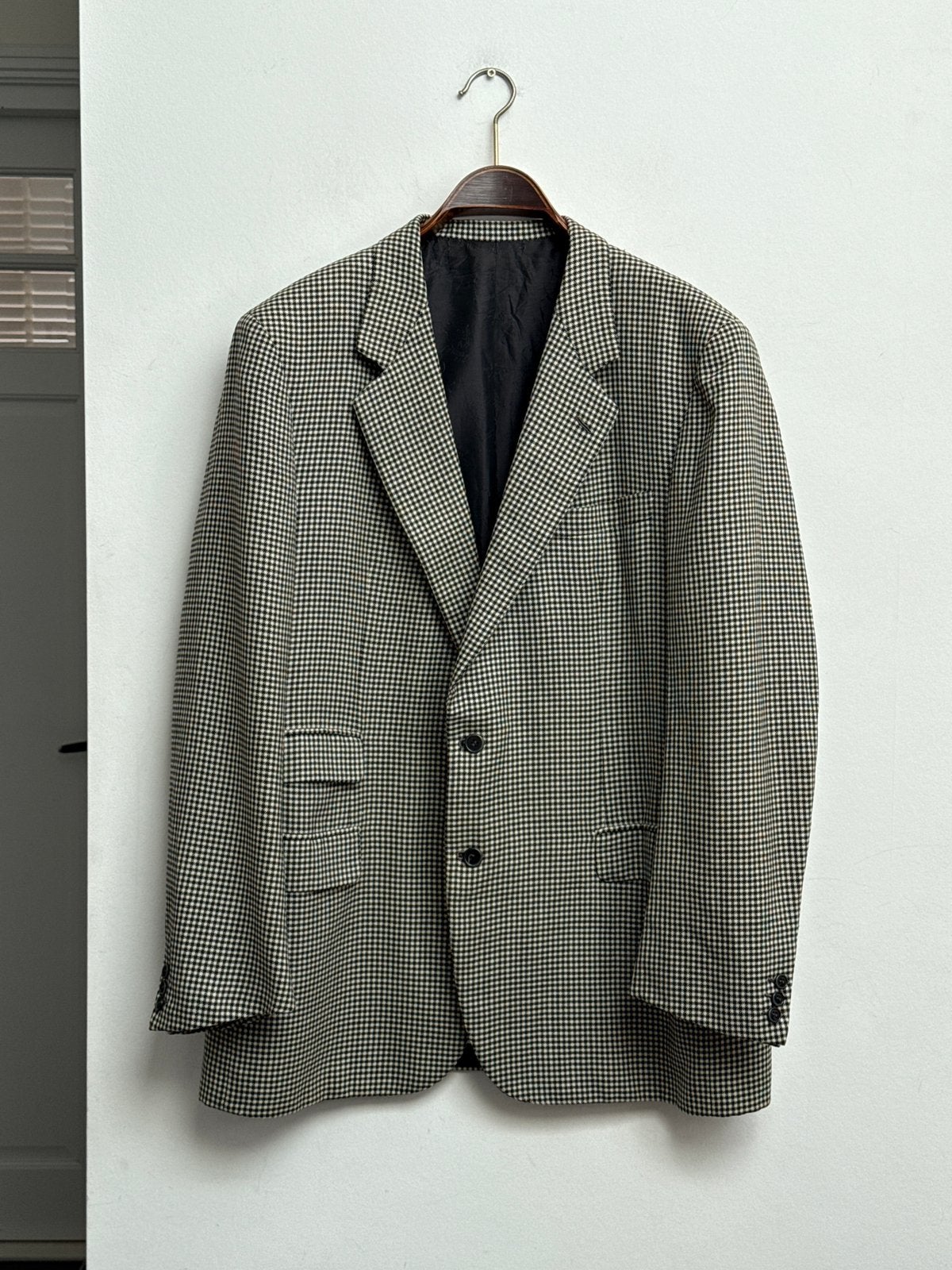 Brioni Vintage Wollen Houndstooth Colbert Heren Maat 54, Ophalen of Verzenden, Zo goed als nieuw, Maat 52/54 (L), Beige