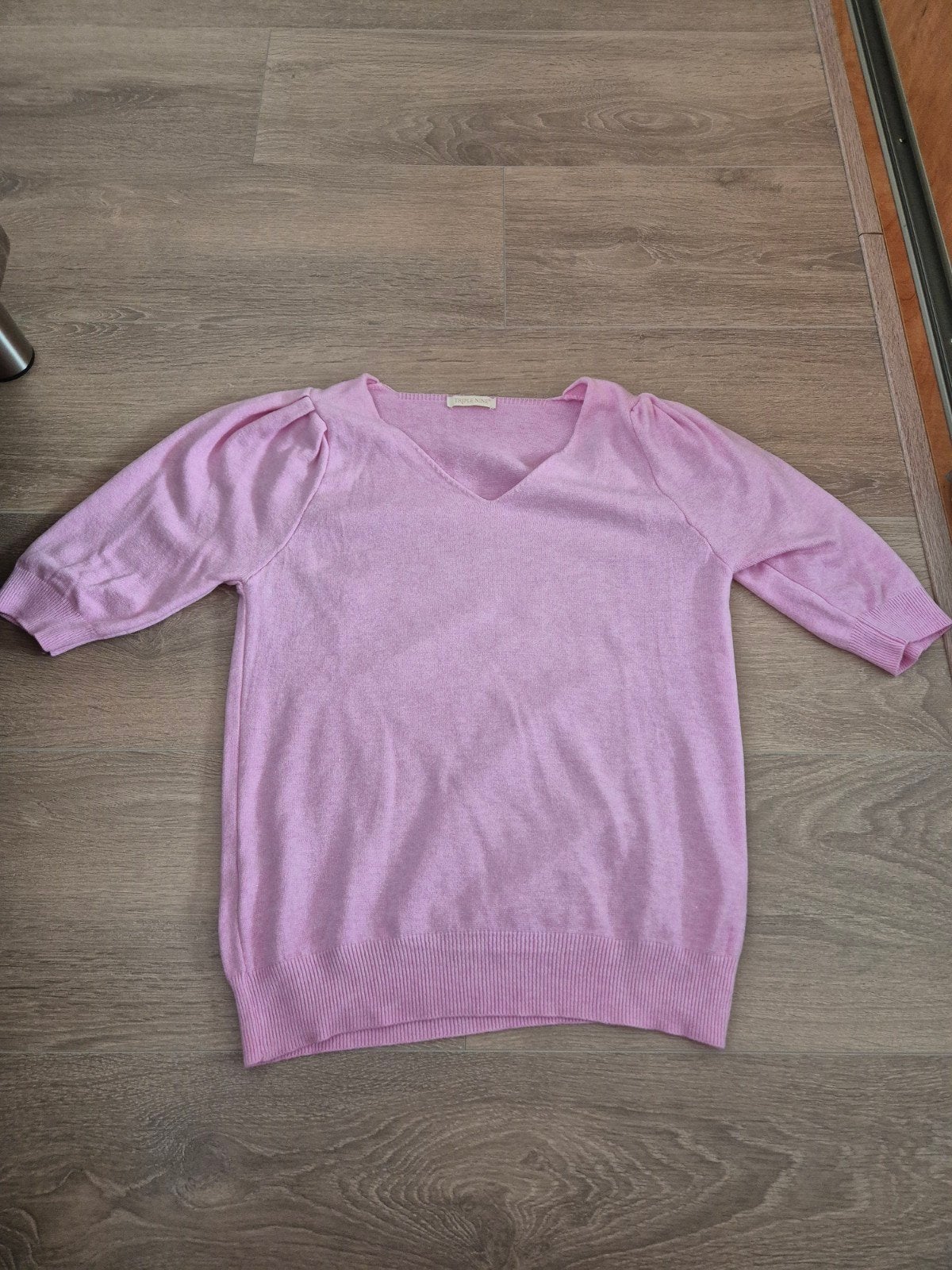 Triple nine dames trui met puffmouwen, Ophalen of Verzenden, Nieuw, Maat 38/40 (M), Roze