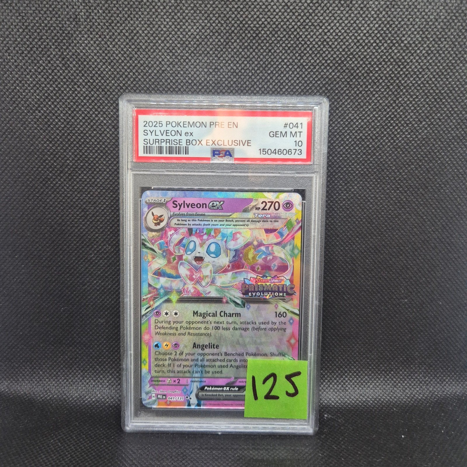Sylveon ex Prismatic Evolutions PSA 10, Ophalen of Verzenden, Zo goed als nieuw