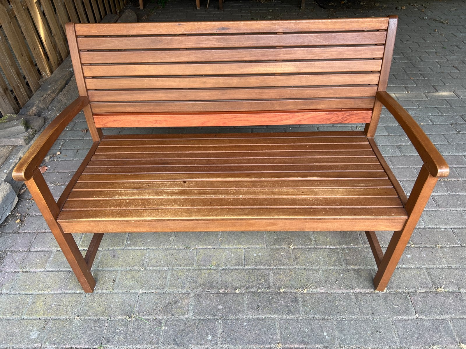 Houten tuinbank - FSC gecertificeerd, Tuin en Terras, Ophalen, Gebruikt, Hout