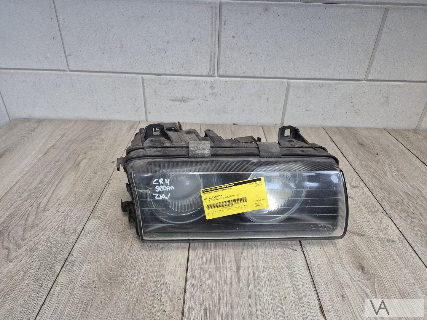 Koplamp rechts BMW 3 serie E36 1990 - 1998 ZKW 1393272 €70, Gebruikt, -, -, Ophalen of Verzenden