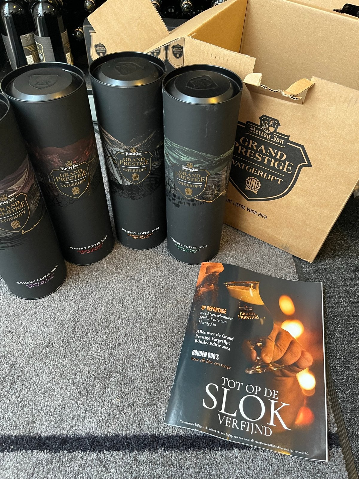 Hertog Jan Grand Prestige Vatgerijpt Whisky Editie 2024, Overige gebieden, Overige typen, Nieuw, Ophalen of Verzenden